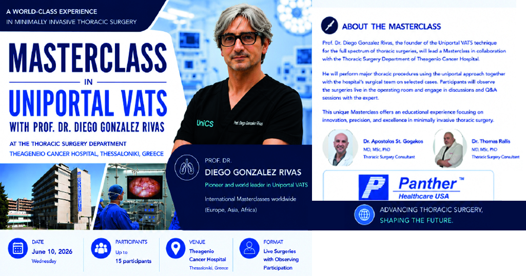 Read more about the article Masterclass Uniportal VATS στη Θεσσαλονίκη